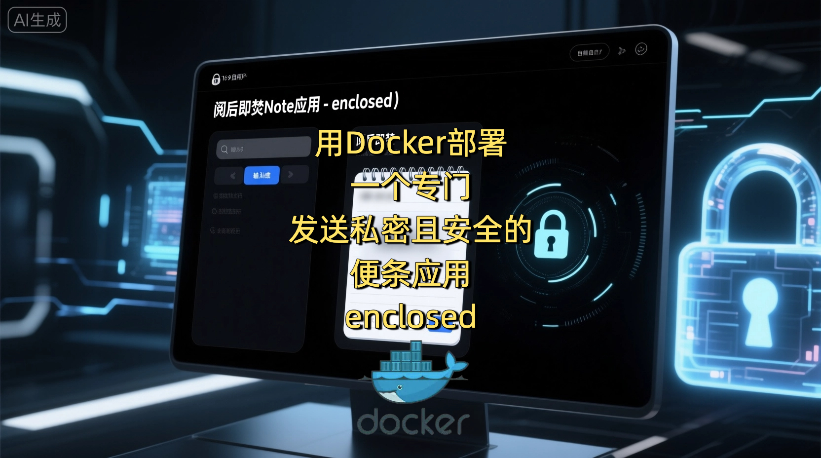 用Docker部署一个专门发送私密且安全的便条应用-enclosed